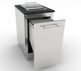 Sunstone 18" Trash Drawer Cabinet w/Two Top Loading Bins