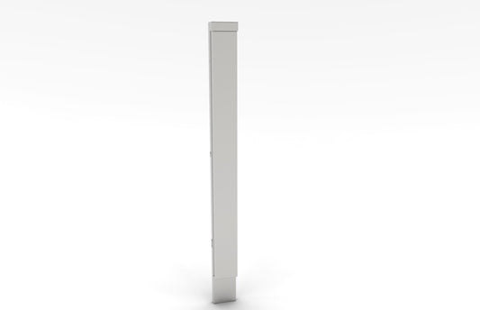 Detailed view of the Sunstone 3" Spacer Panel for Cabinet Front highlighting its brushed finish and sturdy frame.