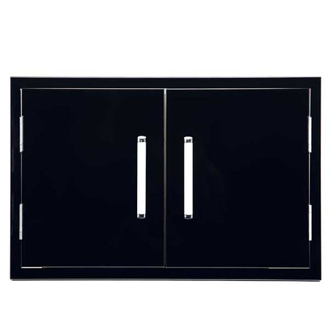 Bonfire Double Access Door 33" x 22" Black Series CBADD-B - 304 Stainless Steel