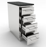 Sunstone 12" 4 Multi Drawer Base Cabinet