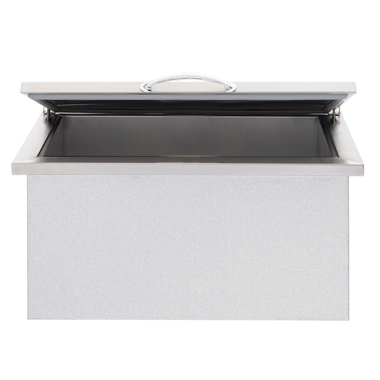 Close-up view of Summerset 28x26" 2.7C Drop-in Cooler showcasing its durable #304 stainless steel construction.
