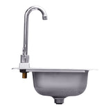 Summerset 15x15" Stainless Steel Drop-in Sink & Hot/Cold Faucet
