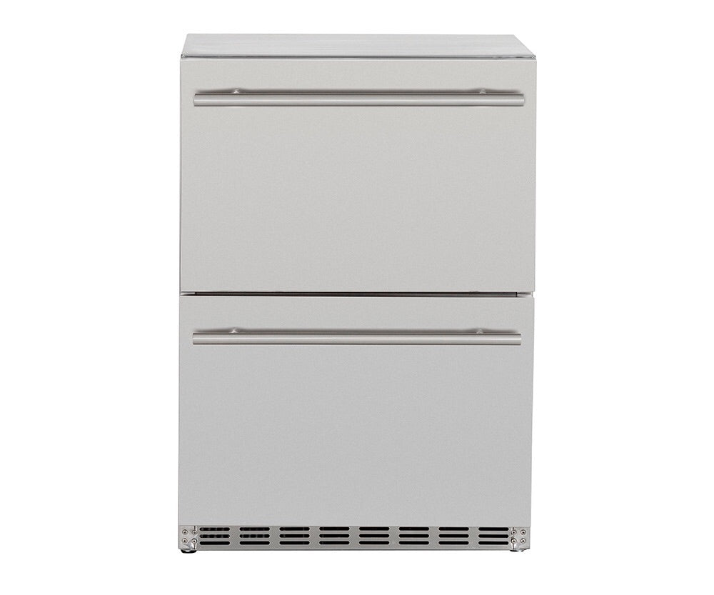 Summerset 24" 5.3c Deluxe Outdoor Rated 2-Drawer Refrigerator